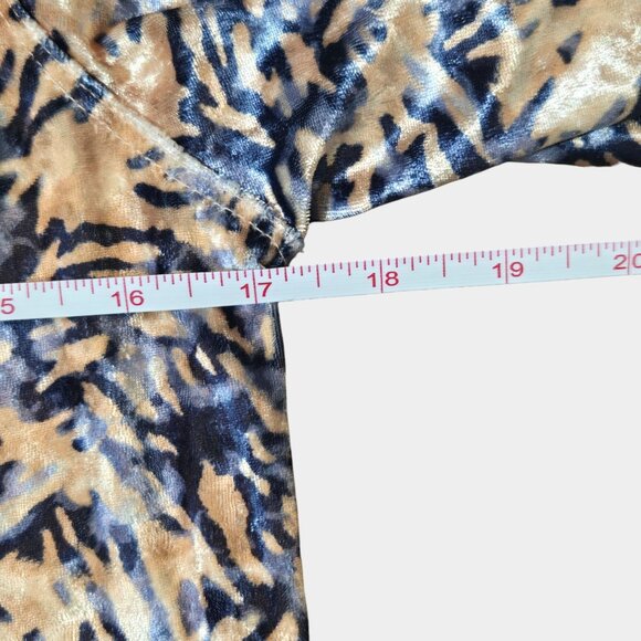 Free People Go Get Em Crushed Velvet Balloon Sleeve Blouse M Boho Artsy NWT - Picture 9 of 11